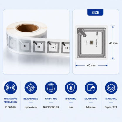 RFID HF Library Icode Slix Tags