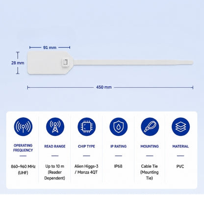 RFID UHF Cable Tie Tag