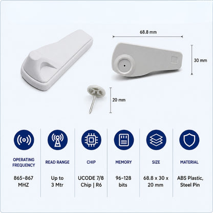 RFID UHF EAS Garment Tag