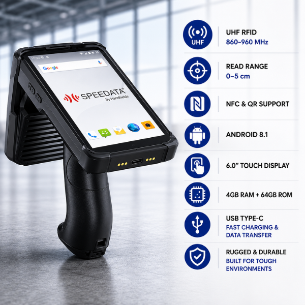 SD60 Herculs RT RFID UHF Handheld Reader 