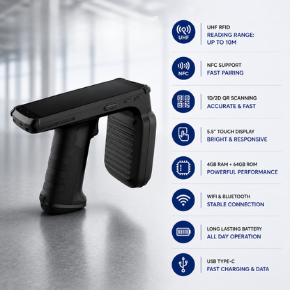 SRK AUTOID UTouch2 RFID UHF Handheld Reader 
