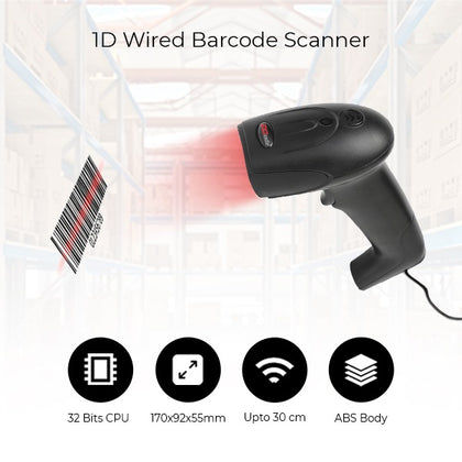 Dcode DC7111 1D Wired Handheld Barcode Scanner