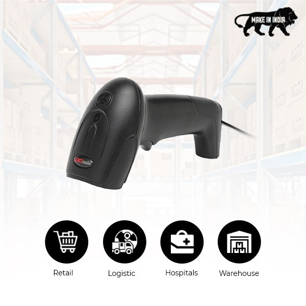 Dcode DC7111 1D Wired Handheld Barcode Scanner