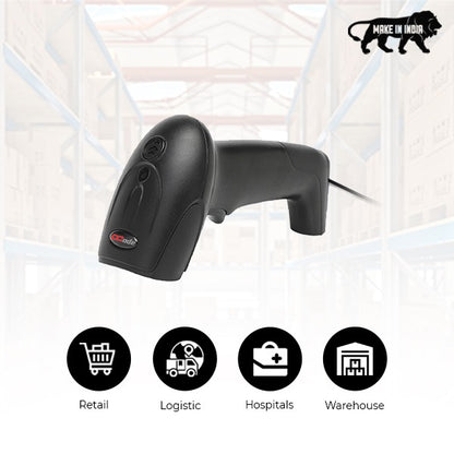 Dcode DC7111 1D Wired Handheld Barcode Scanner