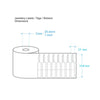 RFID UHF Jewellery Label Tags | 5 pcs | Read Range upto 3 Mtr | Pack of (5, 250, 500)