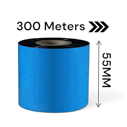 Wash Care Resin Ribbon | 5 pcs | 55 mm×300 mtr | Thermal Transfer
