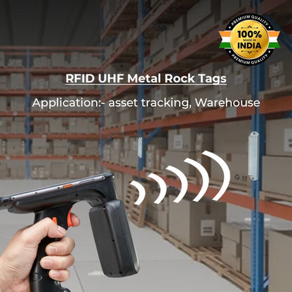 RFID UHF Metal Rock Tags | Read 10 Mtr- For Metal Surfaces & Industrial Equipment