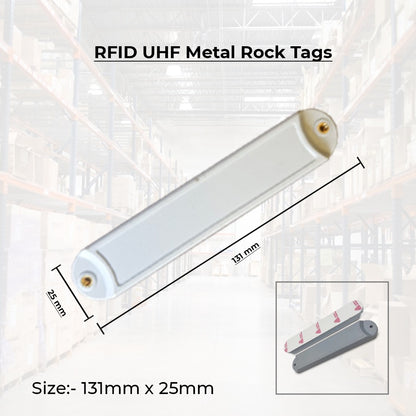 RFID UHF Metal Rock Tags | Read 10 Mtr- For Metal Surfaces & Industrial Equipment