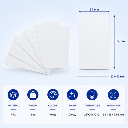 White PVC ID Cards Blank -For ID Card Printing