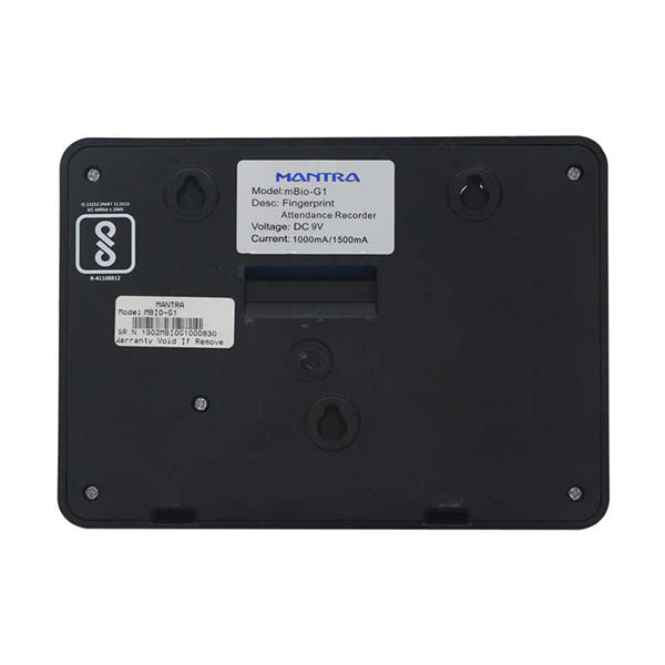 Mantra mBio-G1|Biometric Attendance Machine|TCP/IP USB|Capacity 1000 Users