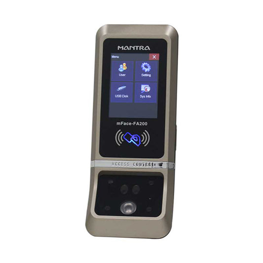 Mantra mFACE FA 200 LD|Biometric Attendance Machine|TCP/IP USB |Capacity Face/Card 1000/2000