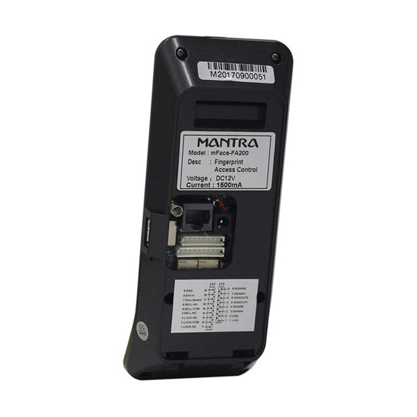Mantra mFACE FA 200 LD|Biometric Attendance Machine|TCP/IP USB |Capacity Face/Card 1000/2000