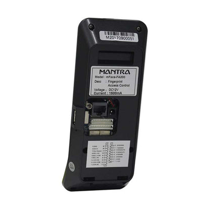 Mantra mFACE FA 200 LD|Biometric Attendance Machine|TCP/IP USB |Capacity Face/Card 1000/2000