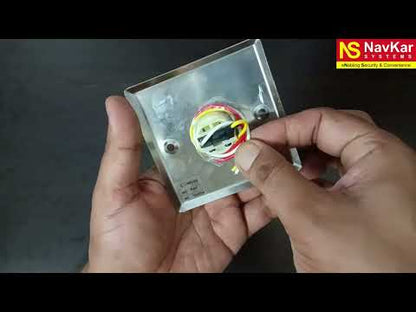 Exit Switch | 3-Port Design|Size:86x86mm | Touch| Stainless Steel| Wired -Access Control