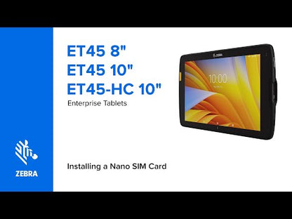 Zebra ET40 Enterprise Tablet |4GB RAM | 8” screen |Android 11 |WiFi6, NFC, Barcode Scanner