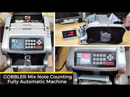 Gobbler GB-8888E Fully Automatic Mix Note Counting Machine with Fake Note Detection