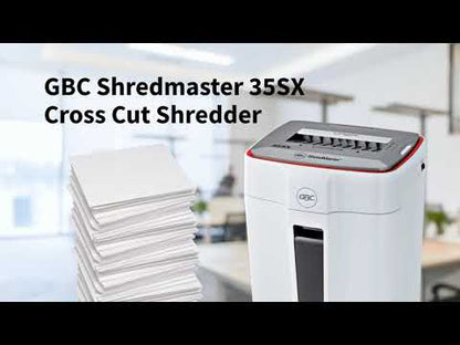 GBC 35SX ShredMaster Cross Cut Small Office Paper Shredder | 21 Sheet Capacity