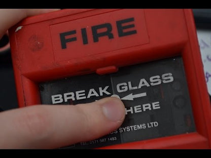 Emergency Break Glass Box | Fireproof Material |Size:10x10x10mm | Red Safety System