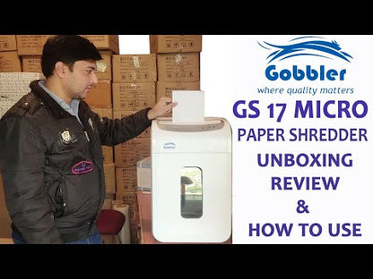 Gobbler GS 17 Micro Cut Paper Shredder | 18 sheets