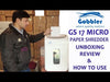 Gobbler GS 17 Micro Cut Paper Shredder | 18 sheets