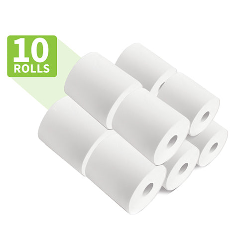 SRK Thermal Paper Rolls|57mm (Width) X 15 Mtrs (Length)| Pack Of 10 Rolls
