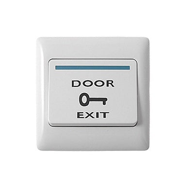 Door Exit Push Button | Plastic Material |Size:86x86mm| Wired|Touch -Electric Access Control