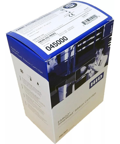 Fargo 45000 YMCKO Ribbon | 250 Prints | Cleaning Roller