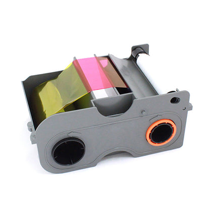 Fargo 45000 YMCKO Ribbon | 250 Prints | Cleaning Roller