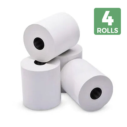 SRK White Thermal Paper POS Roll |79mm/3 inches |Pack of 4 Rolls for Printing Receipts|