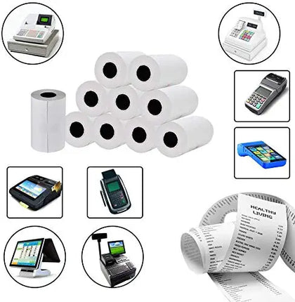 Thermal Paper Rolls | Pack of 10 | 57mm X 15mtr | 55 GSM