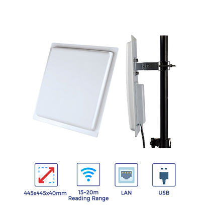 UHF RFID Reader SRK- SYLD15L|TCP/IP| Long Distance upto 15mts|865-868MHz