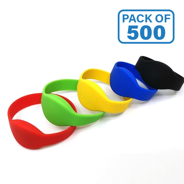 RFID HF Silicone Wristband | 13.56MHz | Reading 10 cm | Pack of (10, 50, and 500)