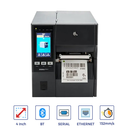 Zebra ZT411 Industrial Label Printer | 4 inch | Bluetooth + USB | 203 DPI | Direct Thermal