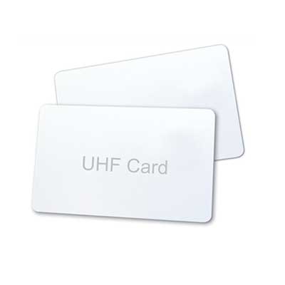 UHF RFID Smart Cards | White PVC Glossy | 860-960 MHz | (25,200 and 500)