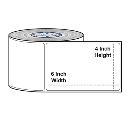 SRK Direct Thermal Barcode Shipping Labels | 100mm x 150mm | 400 labels per roll