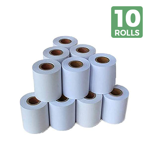 SRK Thermal Paper roll 79MMx50Mtr(3Inch)| for Billing Machines, Swipe Machine Roll|(Set of 10 Rolls)