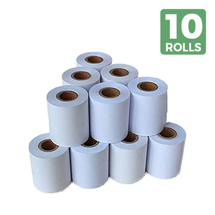 SRK Thermal Paper roll 79mmX30Mtr(3Inch)| for Billing Machines, Swipe Machine Roll|(Set of 10 Rolls)