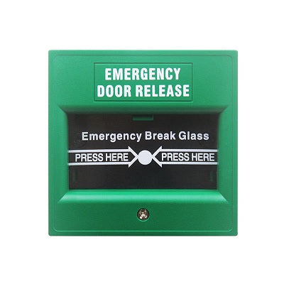 Emergency Break Glass Box | Fire Alarm System | Green