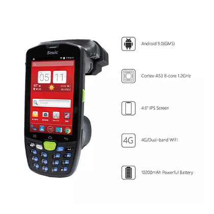 Handheld Terminal RFID Reader SRK9U |840-960MHz|Reading Range more than 8Mtr |Android 9.0