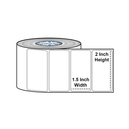 SRK Direct Thermal Barcode Label Sticker I 50mm x 38mm I 1000 Labels Per Roll