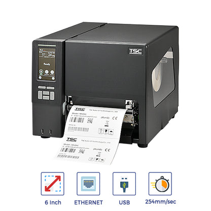 TSC-MH361T Metal Industrial Barcode Lable Printer  |300dpi | 6 inch wide printer