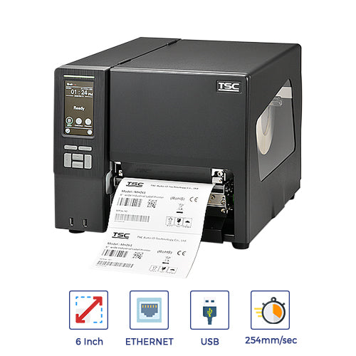 TSC-MH361T Metal Industrial Barcode Lable Printer  |300dpi | 6 inch wide printer
