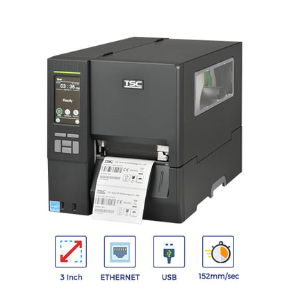 TSC-MH641T Metal Industrial Barcode Label Printer |Touch LCD |600 dpi| 6 ips