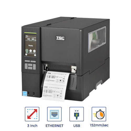 TSC-MH641T Metal Industrial Barcode Label Printer |Touch LCD |600 dpi| 6 ips