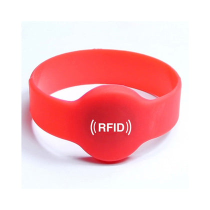 RFID HF Silicone Wristband Tags | 5 pcs | Read Range up to 10 cm | Pack of (5, 250, 500)