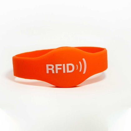 RFID HF Silicone Wristband | 13.56MHz | Reading 10 cm | Pack of (10, 50, and 500)