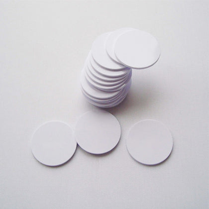 RFID HF Token Round Tags | 5 pcs | 30mm Dimension | Read Range 0-10cm | Pack of (5, 250, 500)