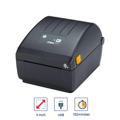 Zebra ZD230T Thermal Transfer Barcode Label Desktop Printer 